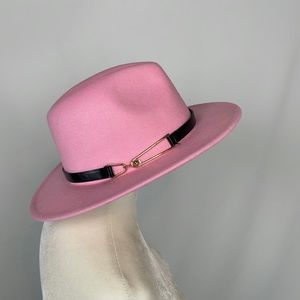 NWOT - pink fedora